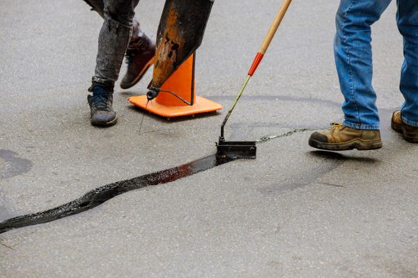 Parking Lot Crack Sealing in Ankeny